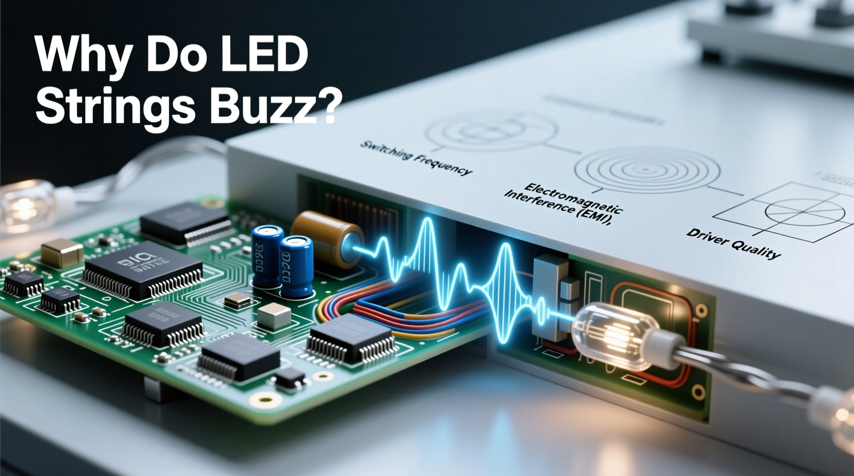 why do some led strings emit a faint buzzing sound