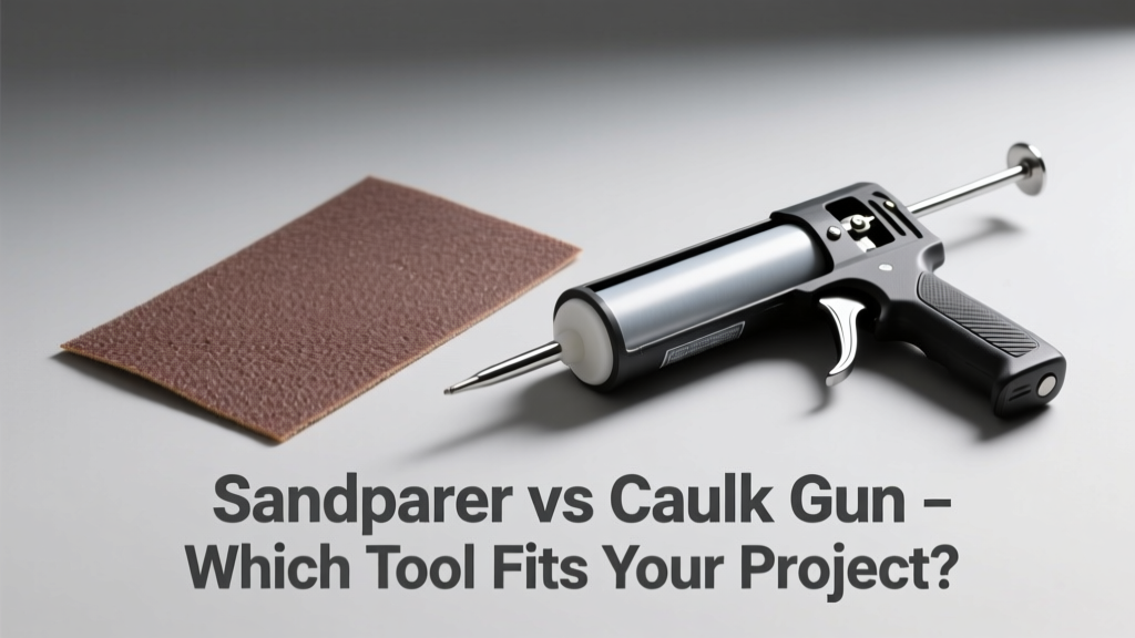 Sandpaper vs Caulk Gun: Which Tool Fits Your Project?