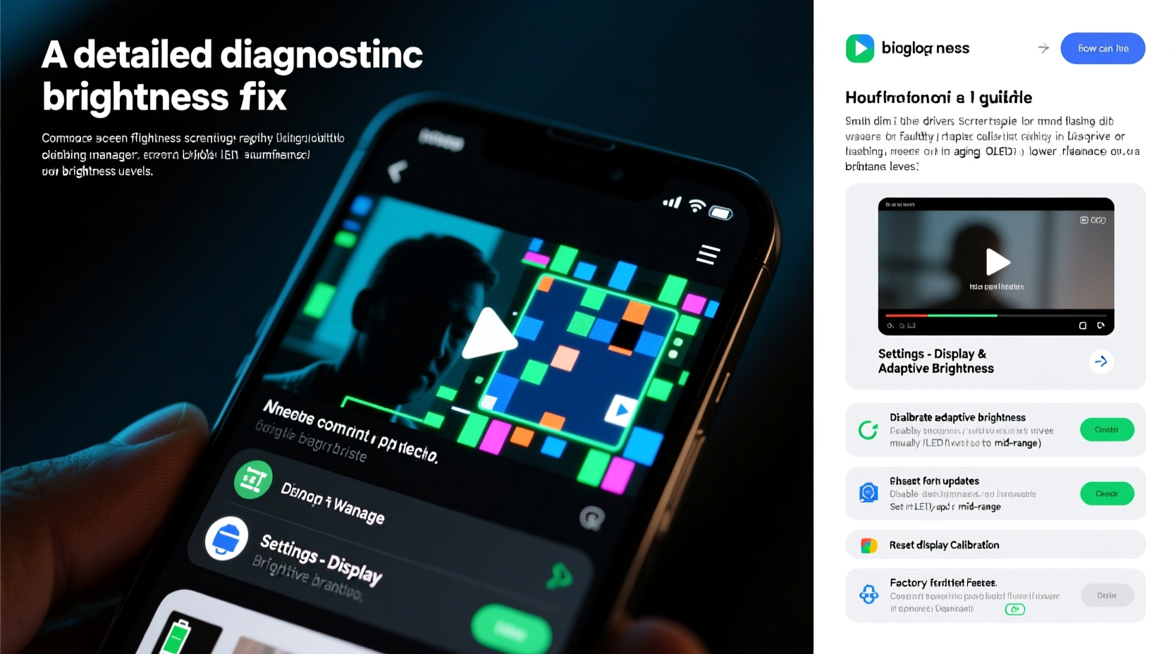 why is my phone screen flickering only at low brightness and how to stop it
