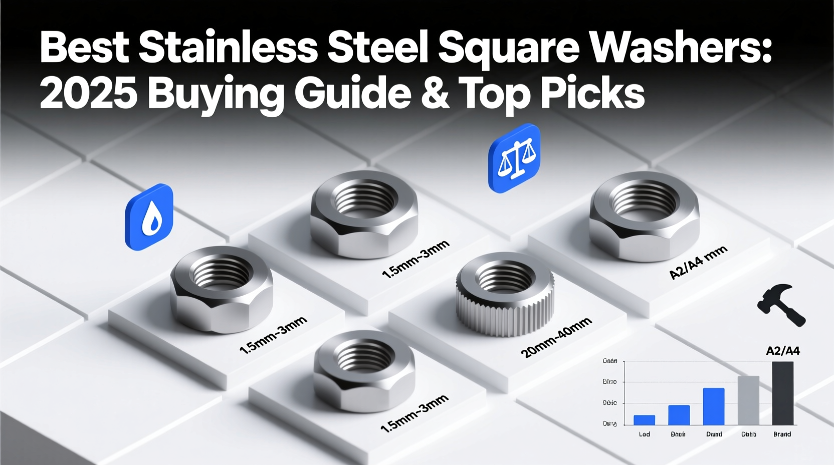best stainless steel square washers