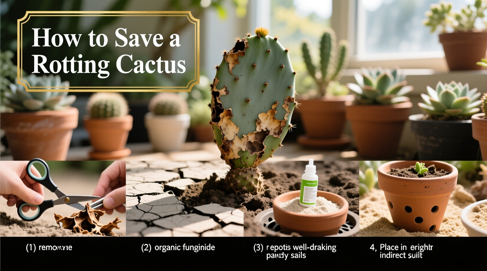 Save a Rotting Cactus in 5 Steps | TheHomeSprouts