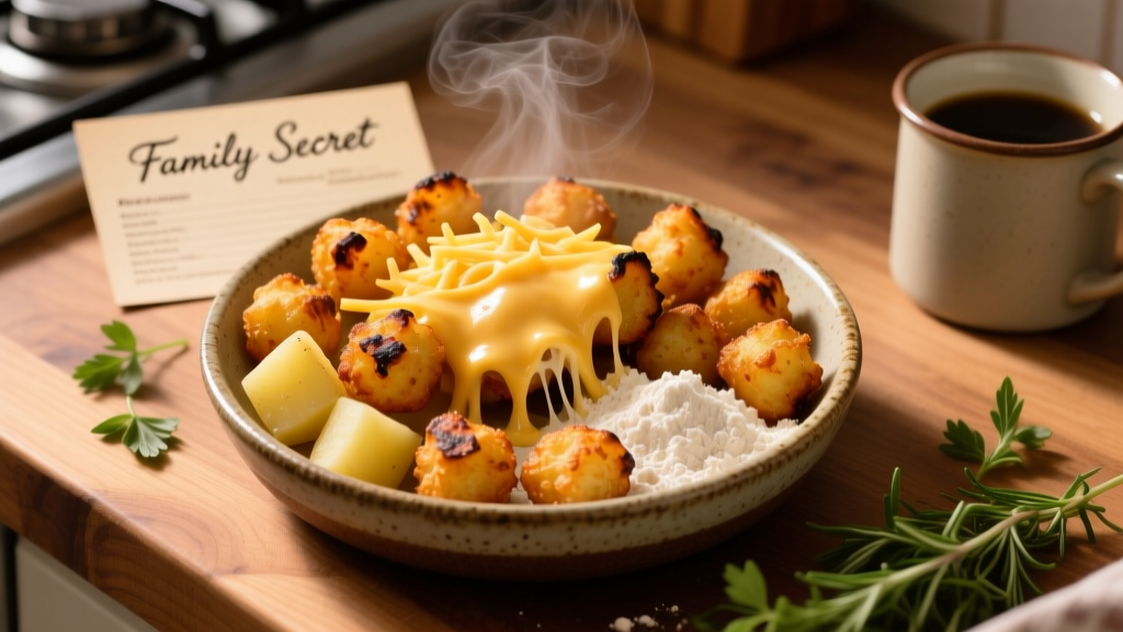 Crispy Homemade Cheesy Tater Tots in Air Fryer
