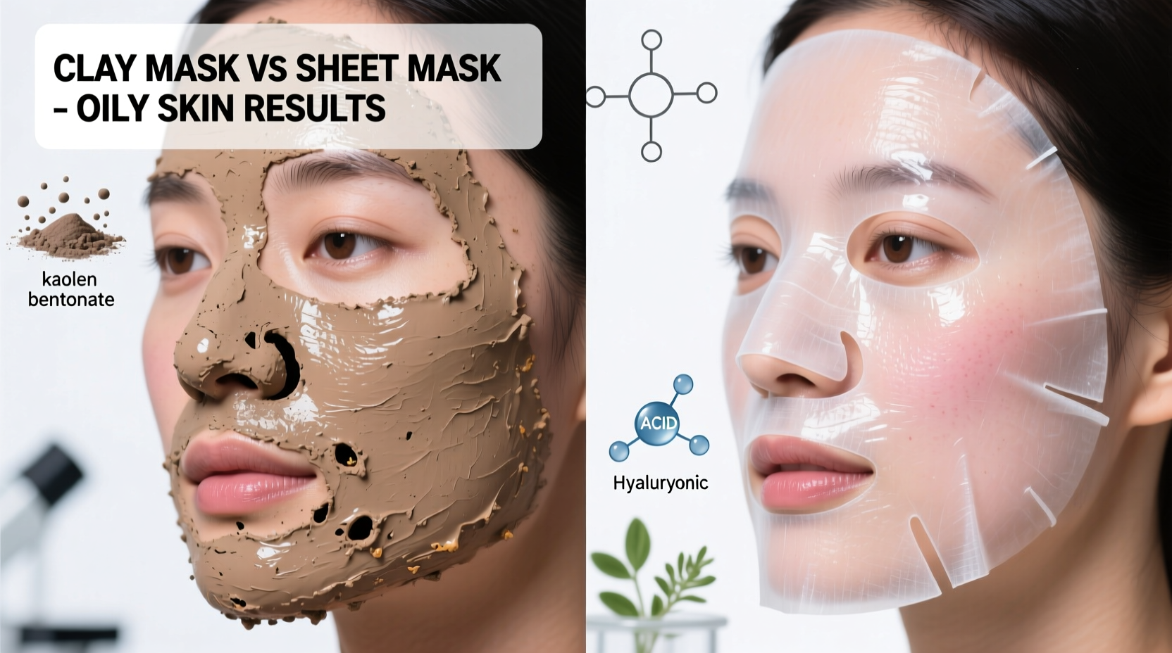 clay face masks vs sheet masks which gives clearer skin faster for oily complexions