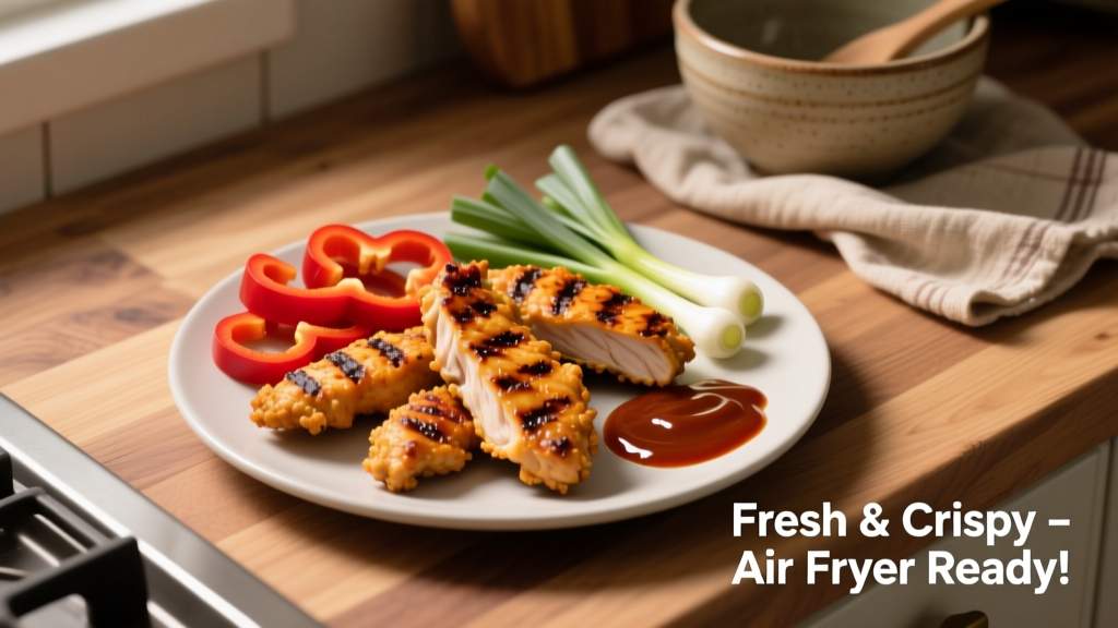 Unbreaded BBQ Chicken Tenders in Air Fryer (Crispy!)