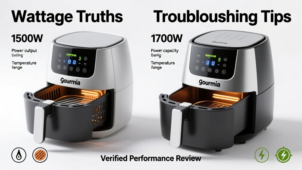 Gourmia Air Fryer Wattage: Truths, Troubleshooting & Tips