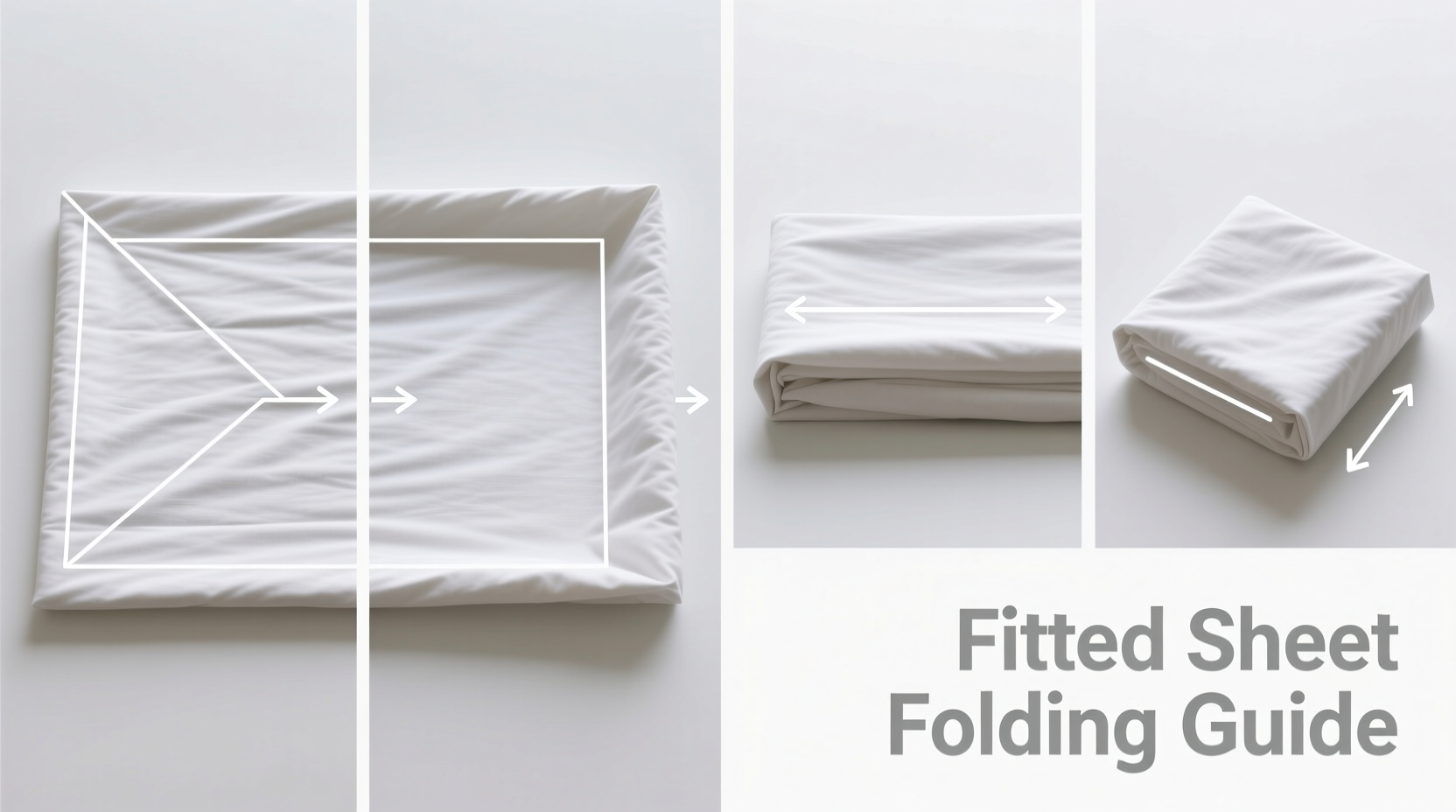 how to fold fitted sheets perfectly every time with quick visual guide