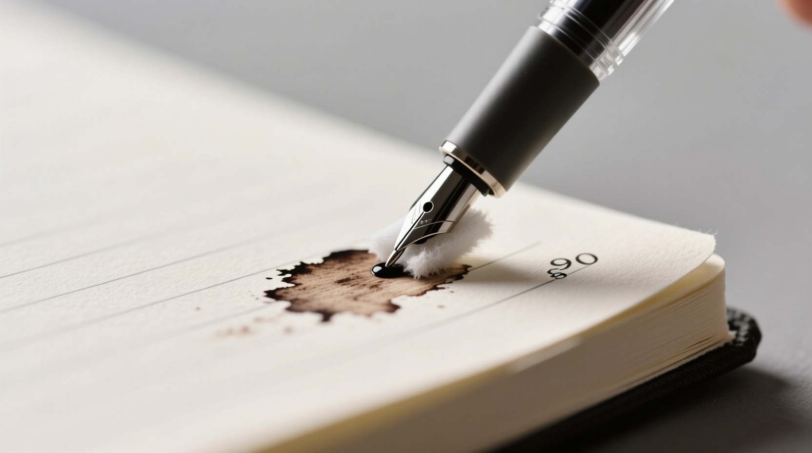 gel pen ink removal for cotton notebooks