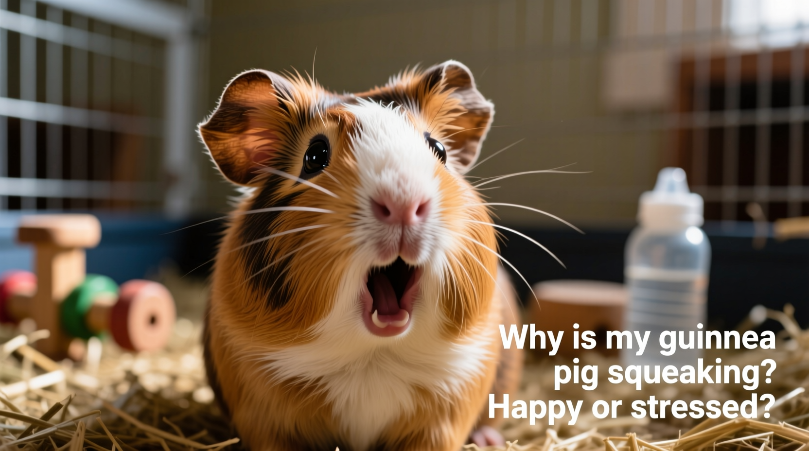 why does my guinea pig squeak constantly is it happy or stressed