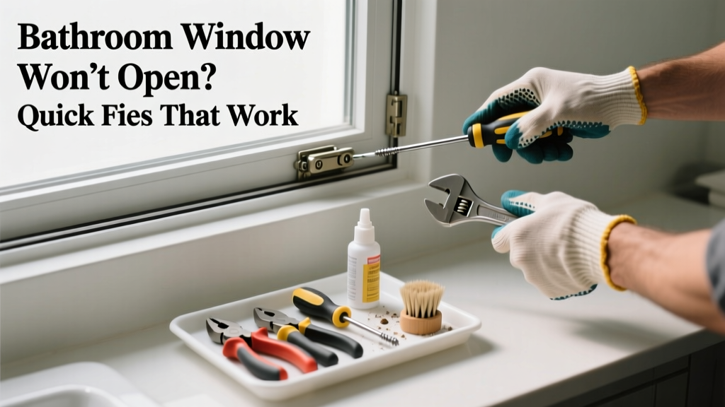 Bathroom Window Won’t Open? Quick Fixes That Work