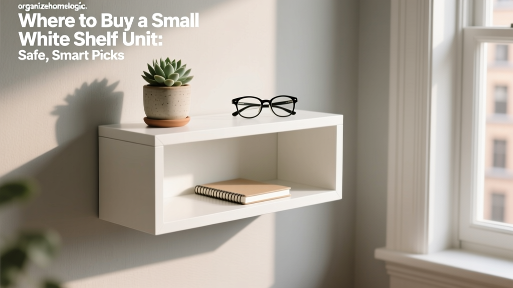 Where to Buy a Small White Shelf Unit: Safe, Smart Picks