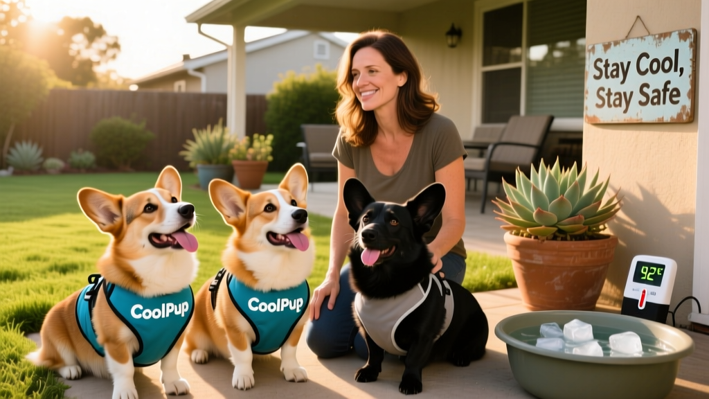 Carla Jordan & her corgis