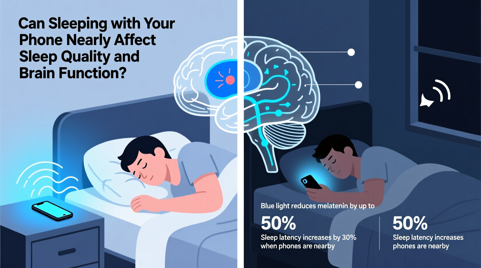 can sleeping with your phone nearby affect your sleep quality and brain function