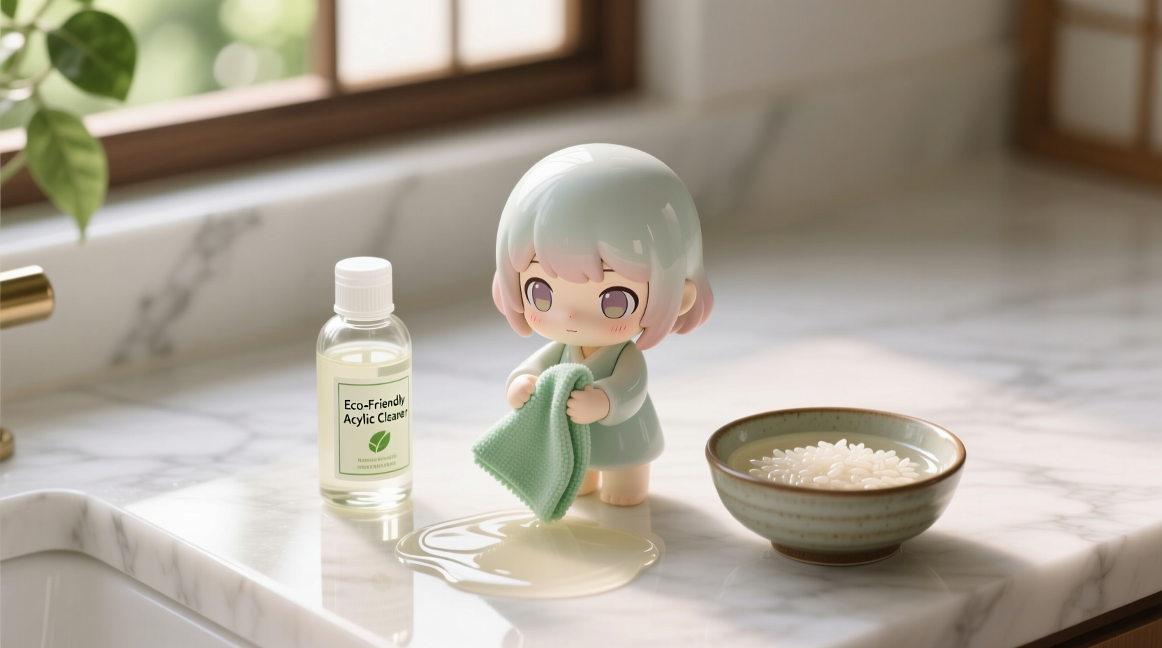 eco friendly cleaning tips rice water for acrylic display cases