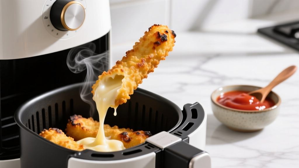 Perfect Frozen Mozzarella Sticks in Air Fryer (Crispy!)