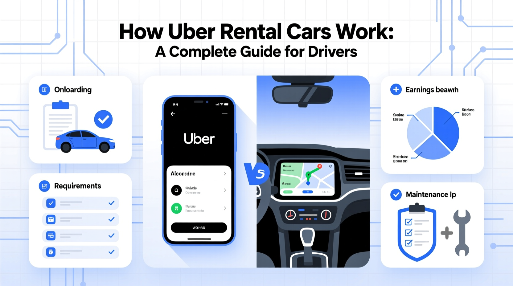 how does uber rental car work