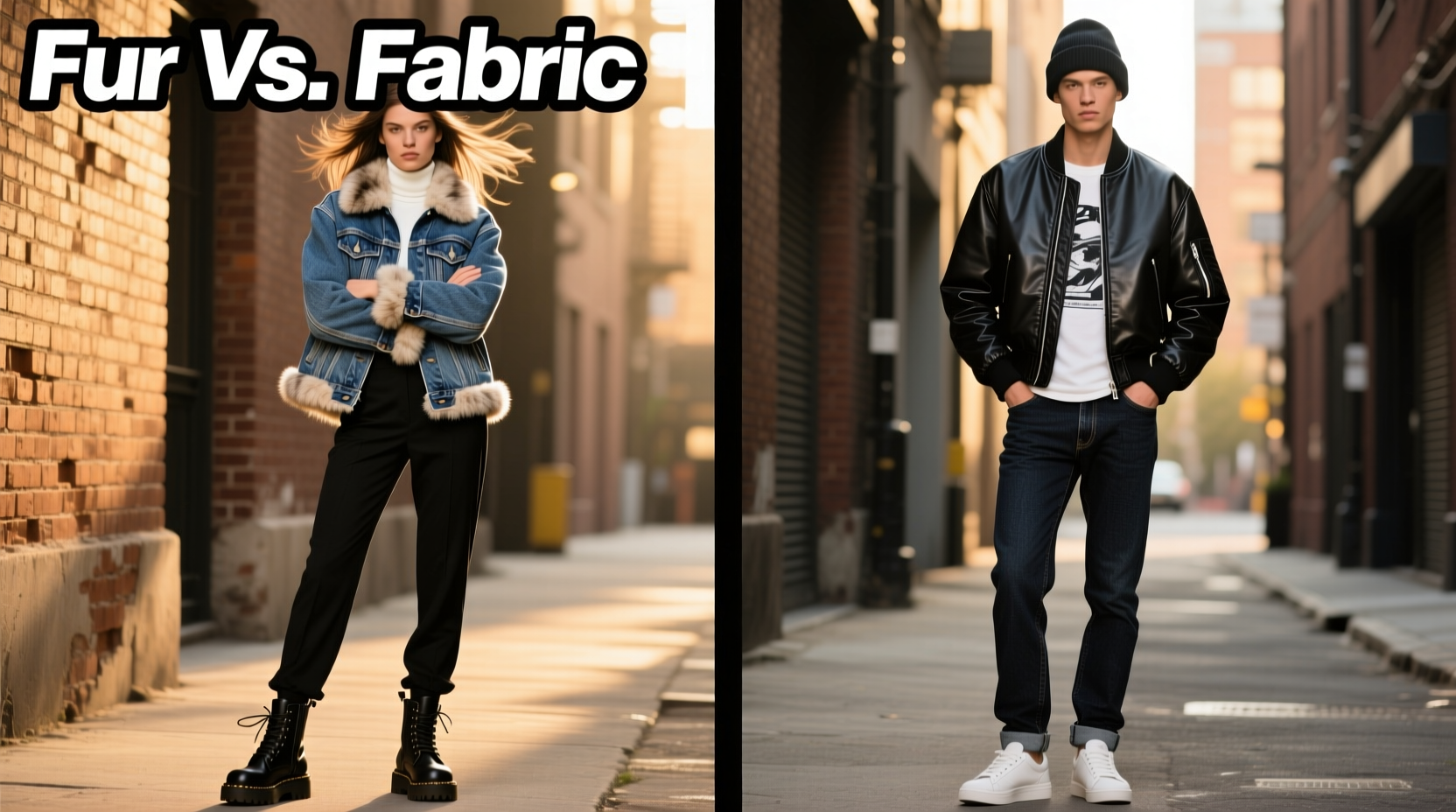 denim jacket with fur vs plain trucker which layering combo works best