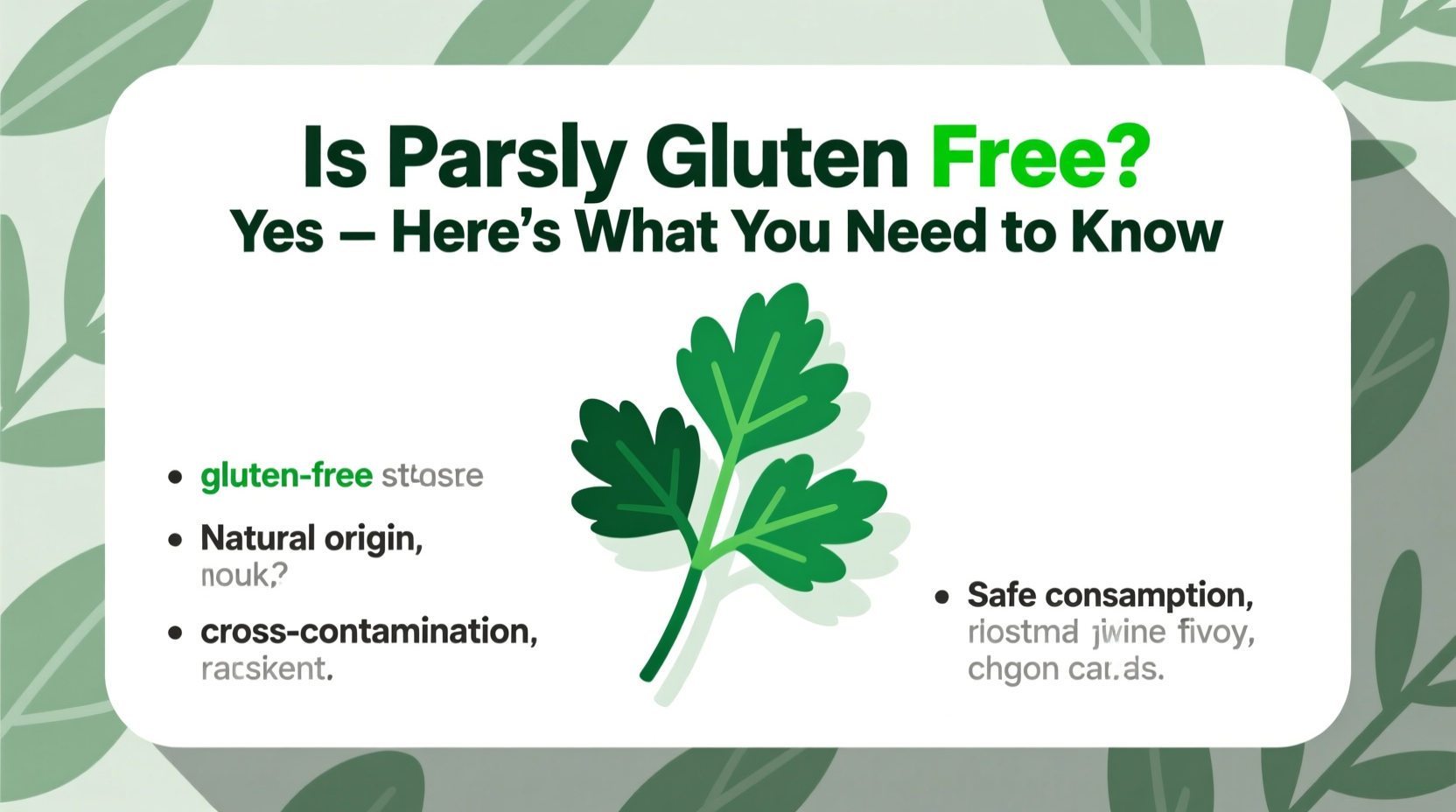 Is Parsley Gluten Free? 5 Safety Tips | TheHomeSprouts