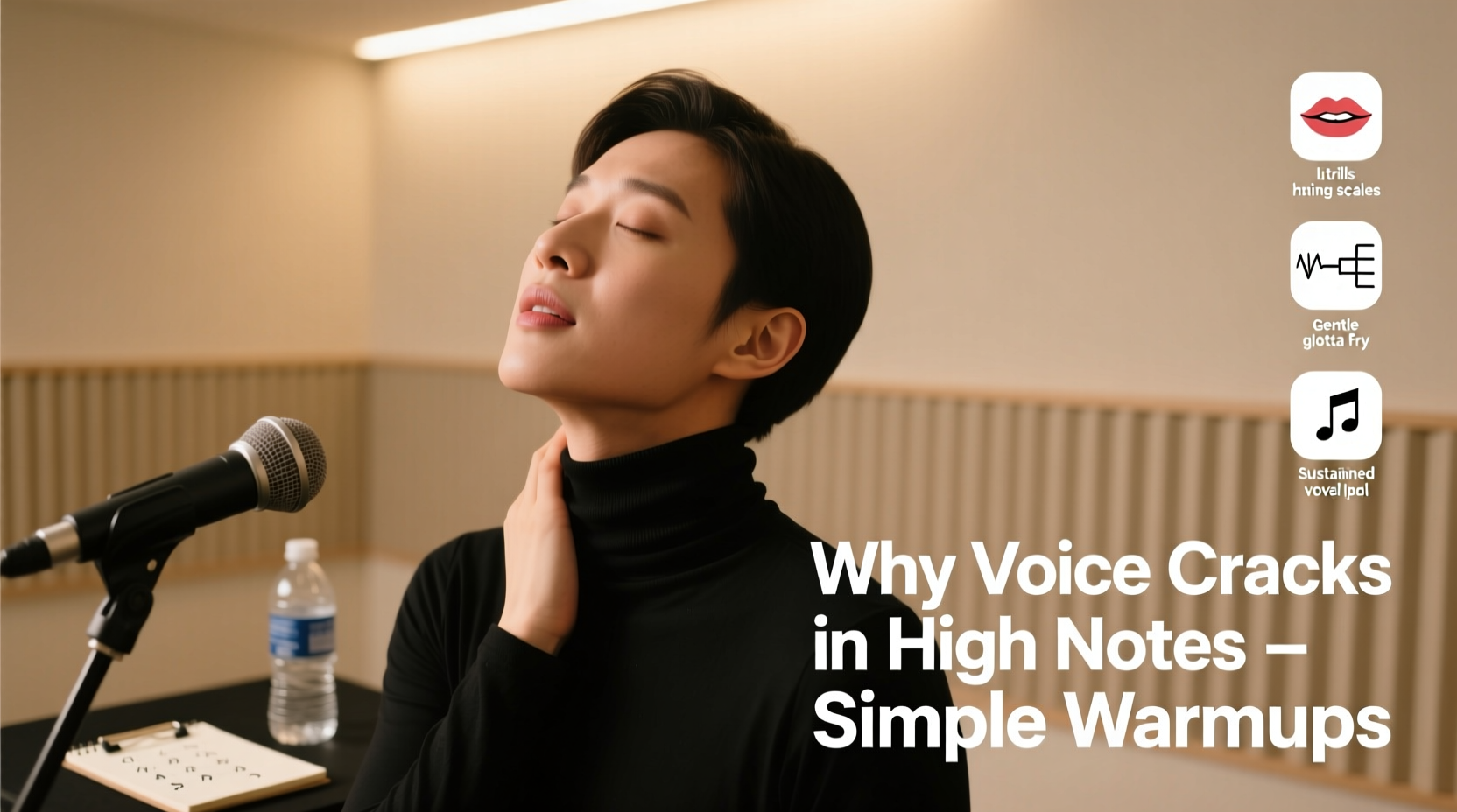 why does my voice crack when i sing high notes simple vocal warmups that help