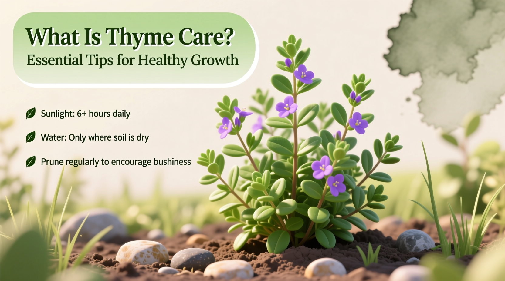 5 Thyme Care Tips for Lush Growth | TheHomeSprouts