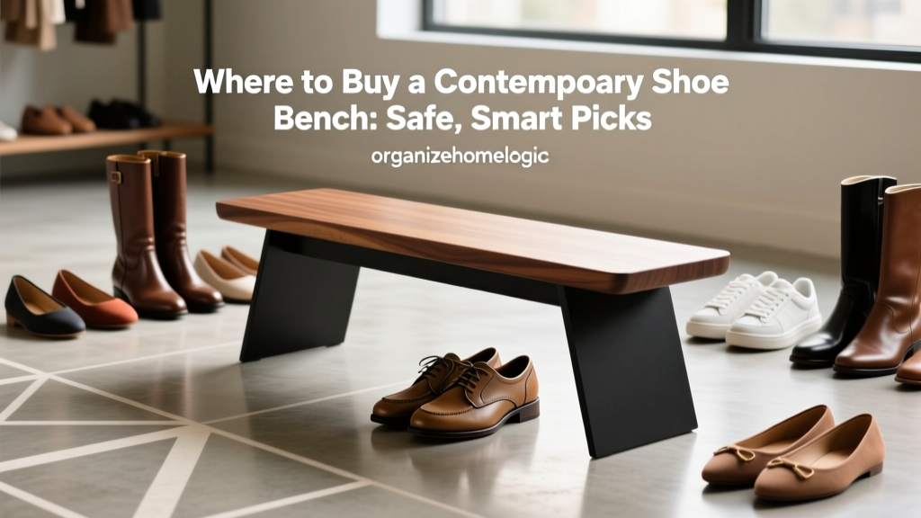 Where to Buy a Contemporary Shoe Bench: Safe, Smart Picks