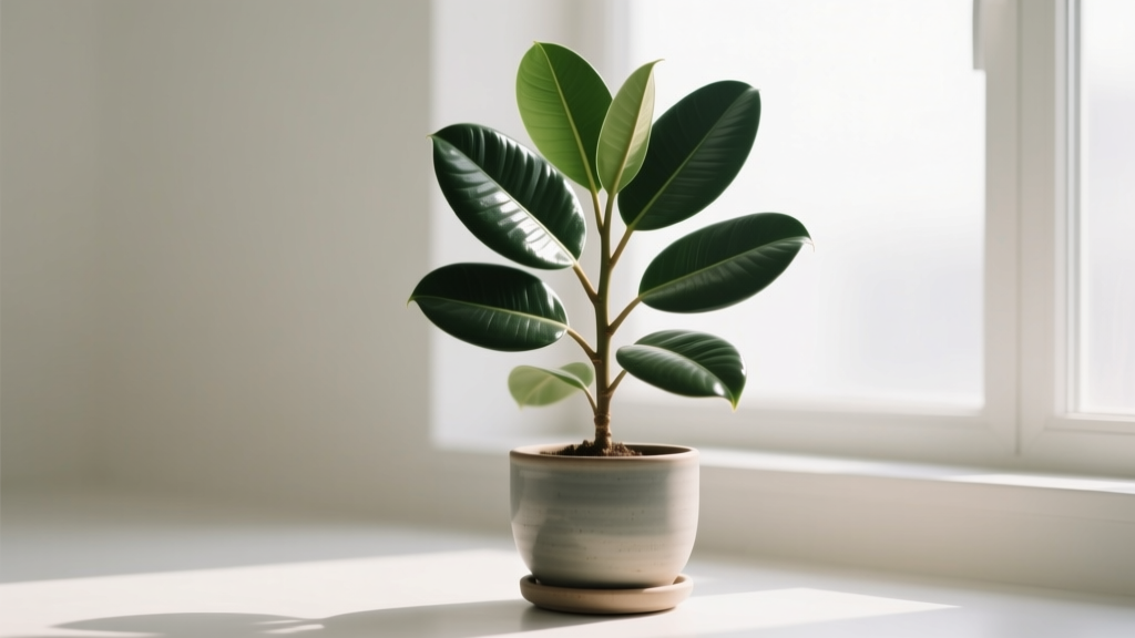 Rubber Plant Watering Schedule in Bright Light