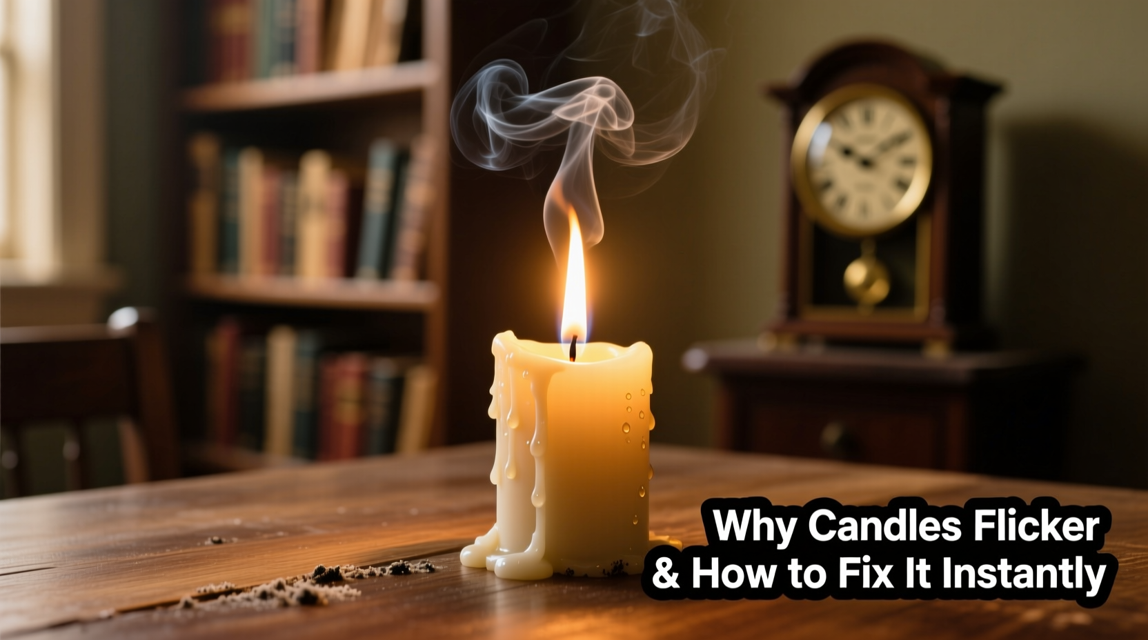 why do some candles flicker randomly and how to stop it instantly