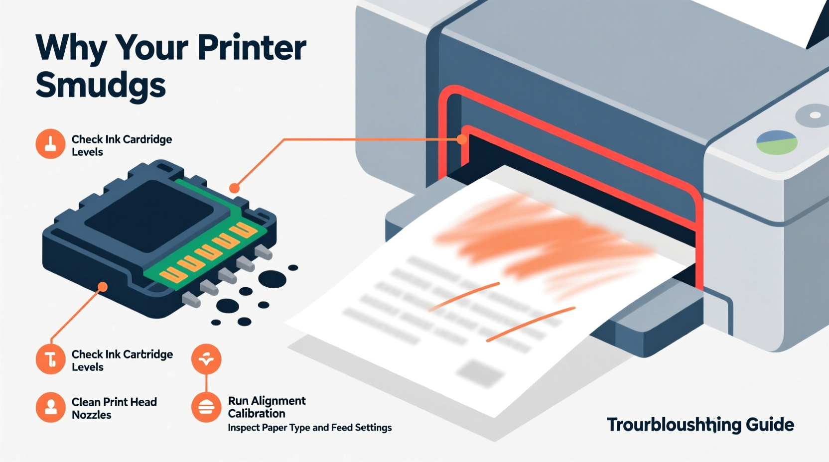 why does my printer smudge pages troubleshooting ink and alignment