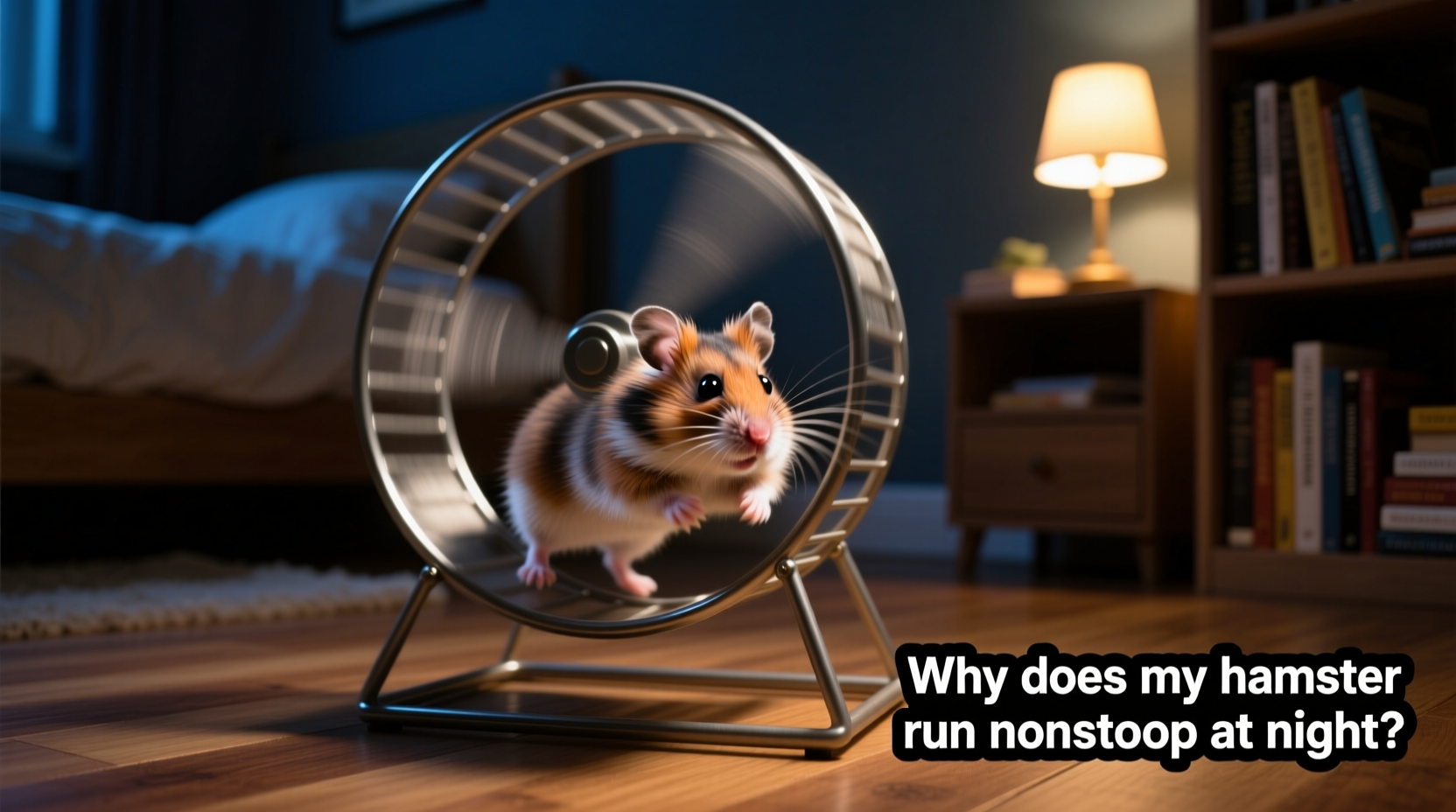 why does my hamster run on its wheel nonstop at night
