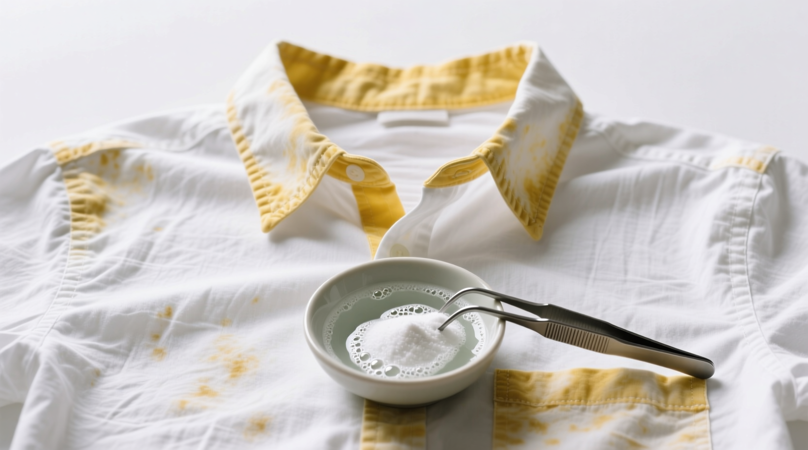 how to whiten yellowed clothes