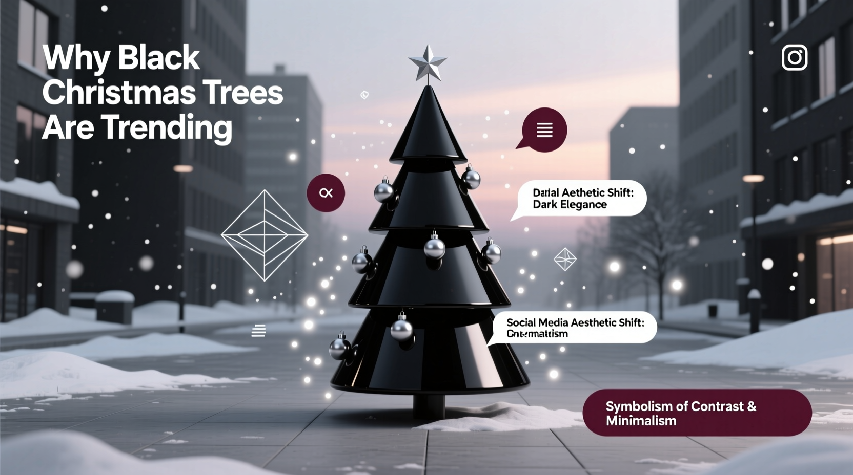 Why Are Black Christmas Trees Trending On Social Media Aesthetics Explained