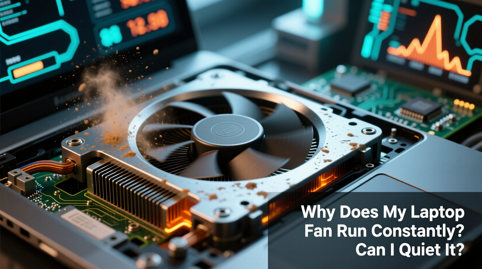 why does my laptop fan run constantly even when idle and can i quiet it