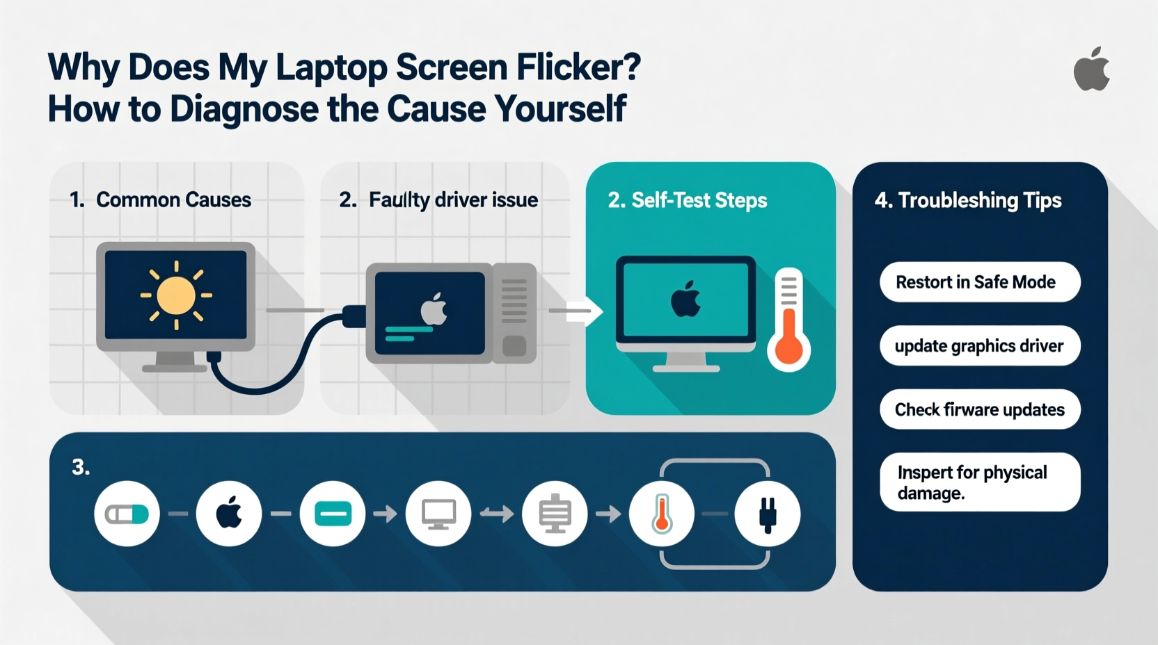 why does my laptop screen flicker and how to diagnose the cause yourself