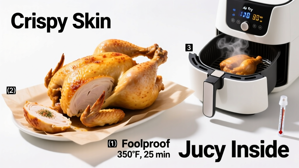 Half Chicken Air Fryer Time: Crispy, Juicy & Foolproof