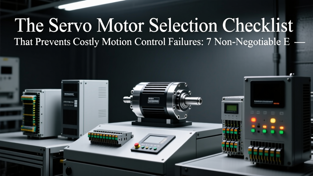 Servo Motor Selection Checklist: 7 Non-Negotiable Criteria