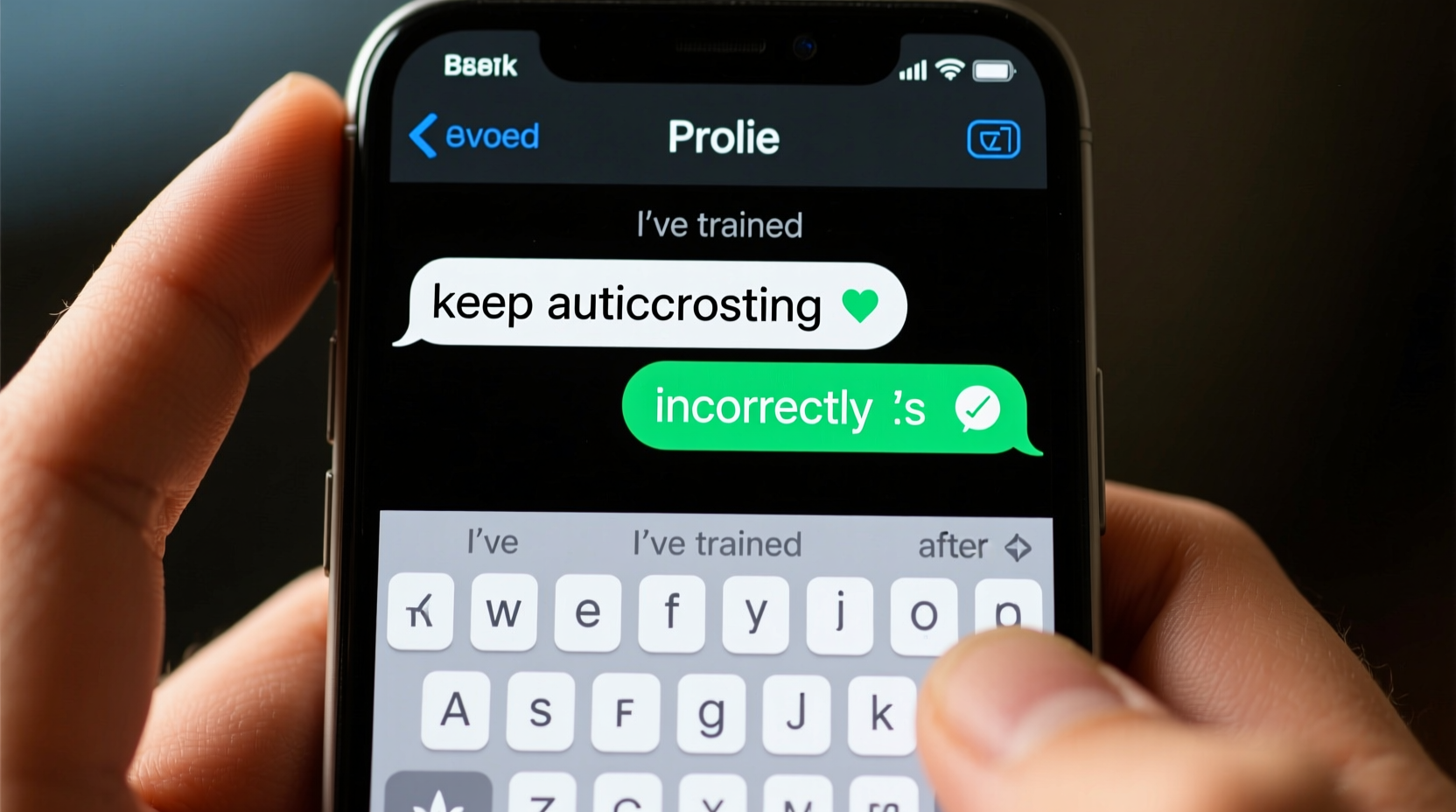 why does my phone autocorrect everything wrong even after training it fixes