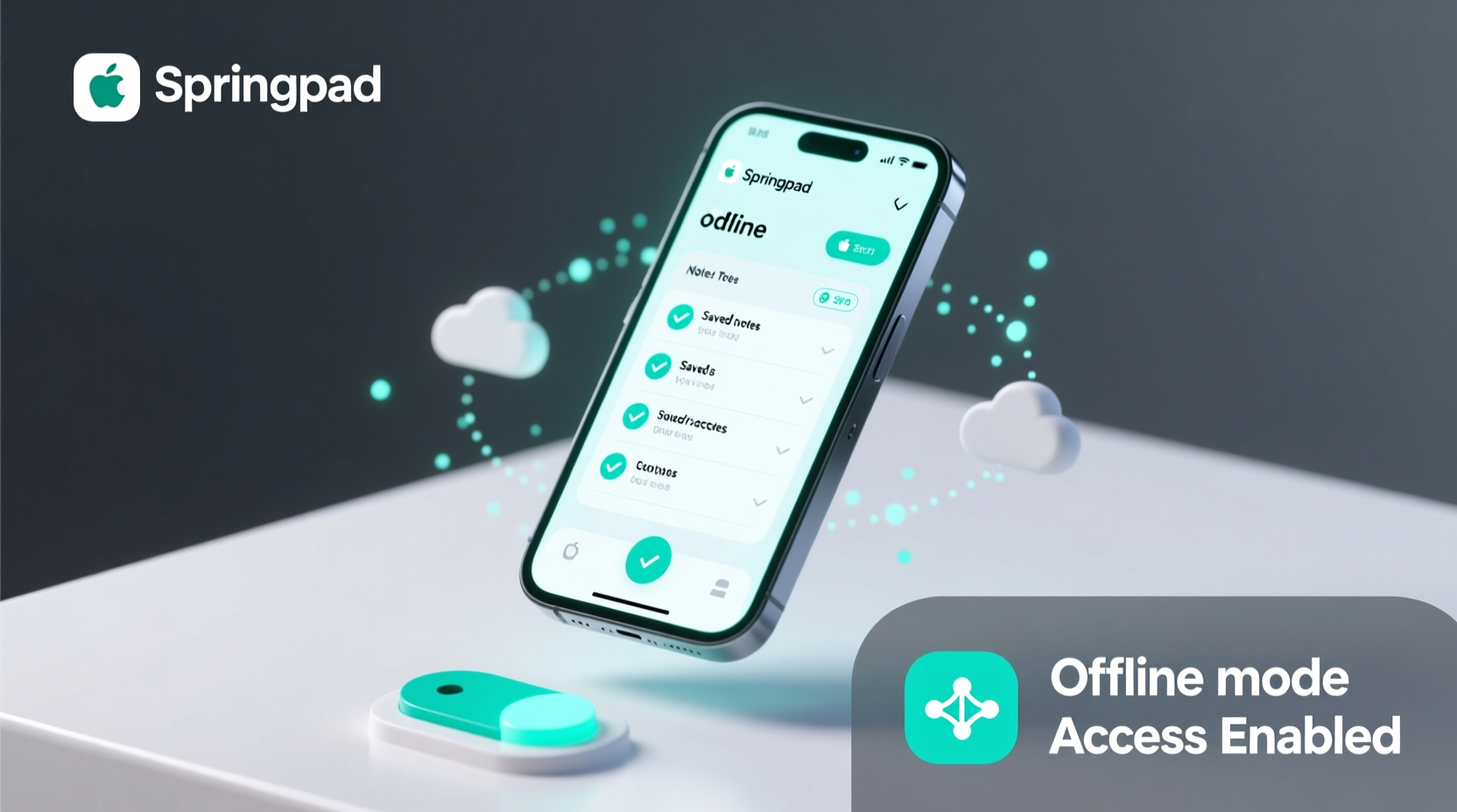 springpad adds offline access to your notes through the