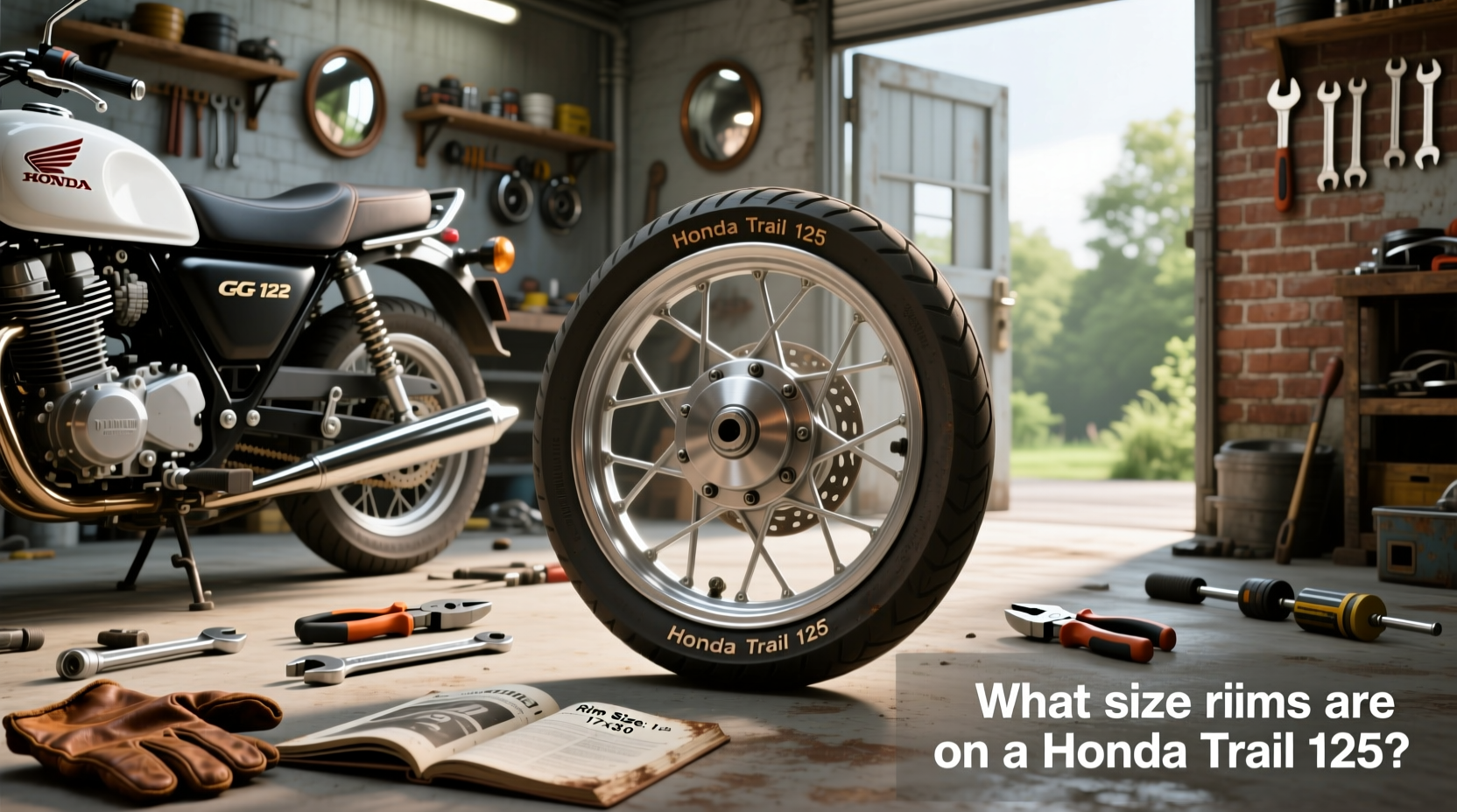 How to Choose Rear Wheel for Honda CG125, What Size Rims on Honda Trail 125?