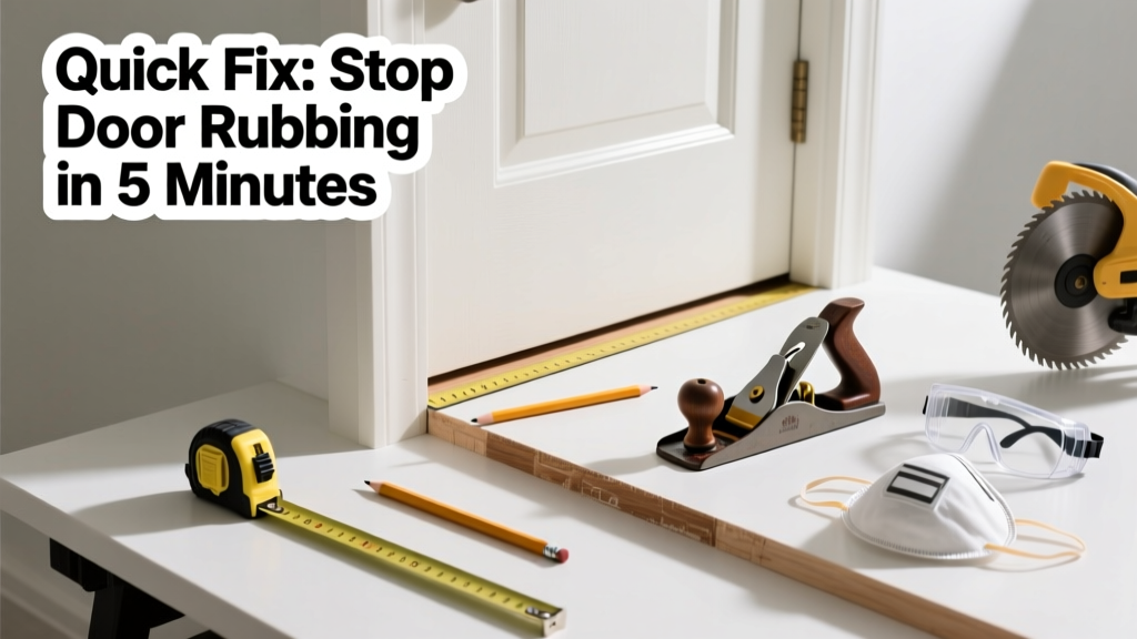 Fix Bathroom Door Rubbing on Floor: Quick Repair Guide