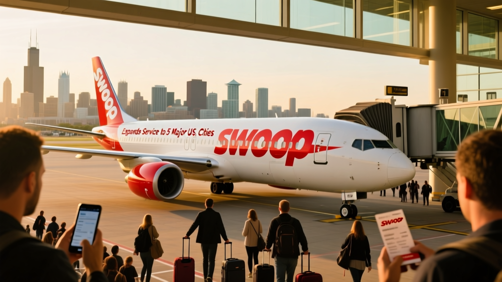 Swoop Airlines Expands U.S. Footprint: New Nonstop Routes to Five Major American Cities Amid Strategic Restructuring