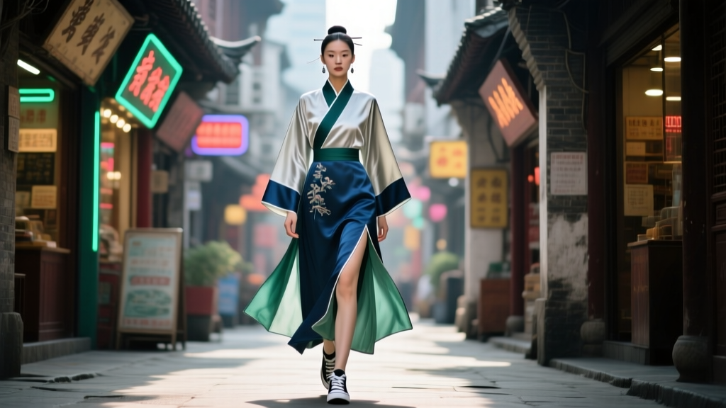 Douyin Street Style: Blending Hanfu with Modern Urban Fashion