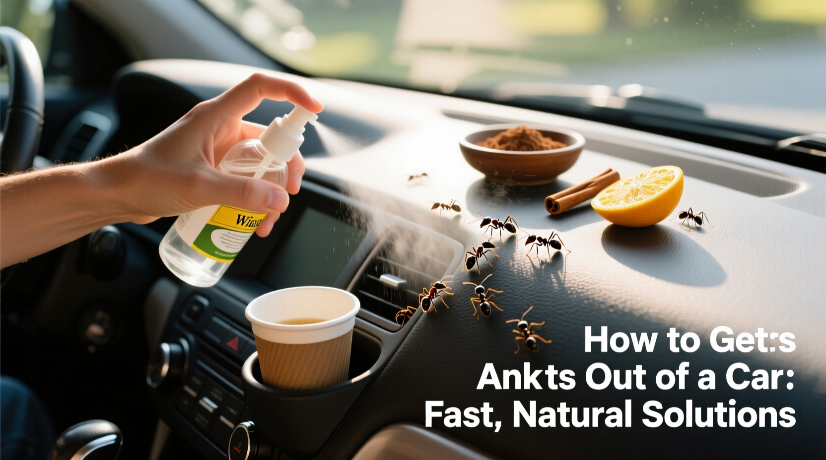 how to get ants out of a car