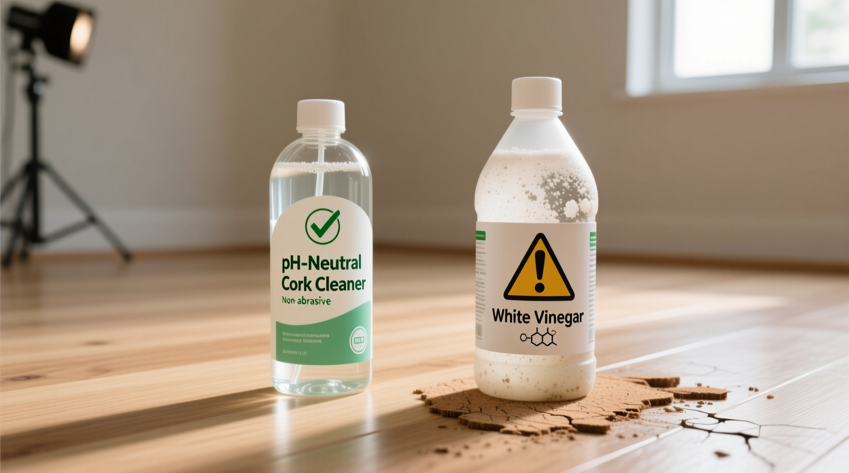 cork floor cleaner vs vinegar what s really safer