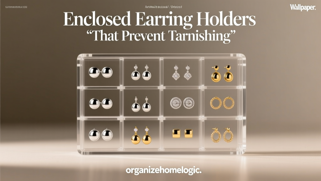 Enclosed Earring Holders That Prevent Tarnishing