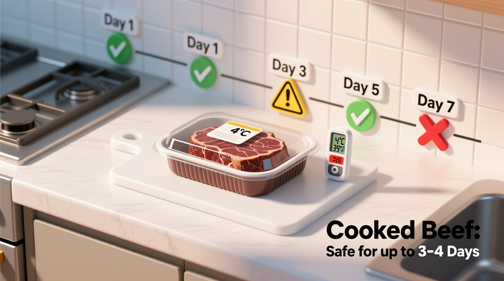 How Long Is Cooked Beef Good for in the Fridge? (3-4 Days)