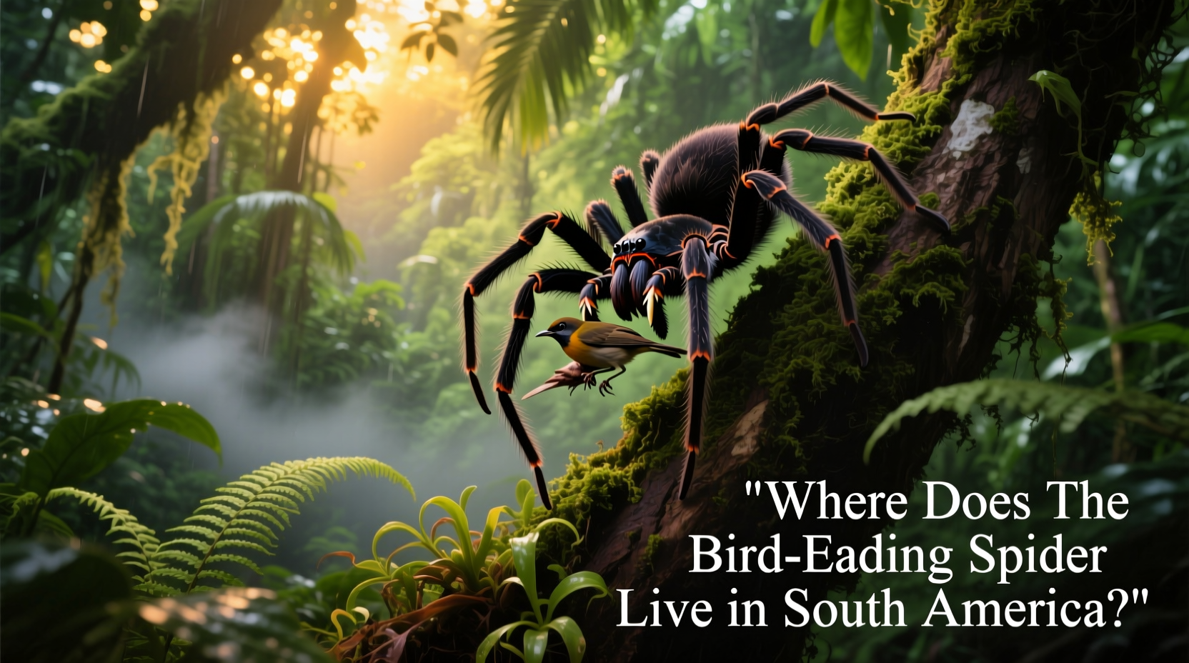 Where Does the Bird Eating Spider Live in South America?