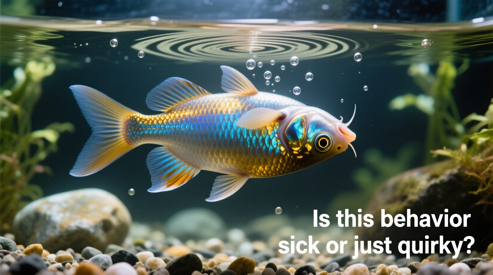 why is my fish swimming upside down and is it sick or just quirky