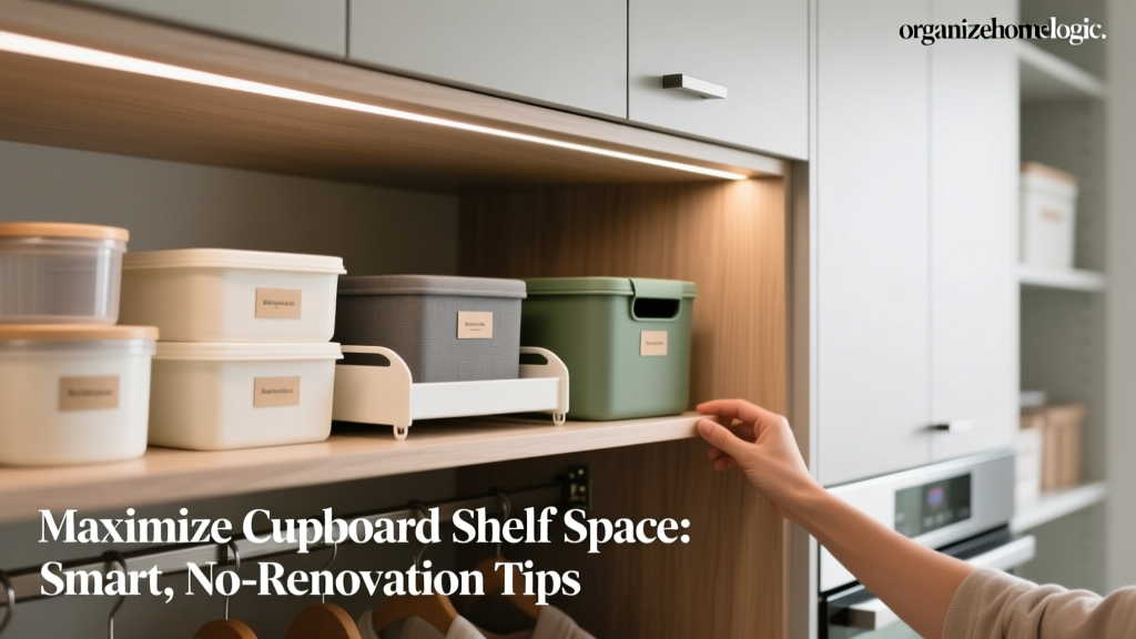 Maximize Cupboard Shelf Space: Smart, No-Renovation Tips