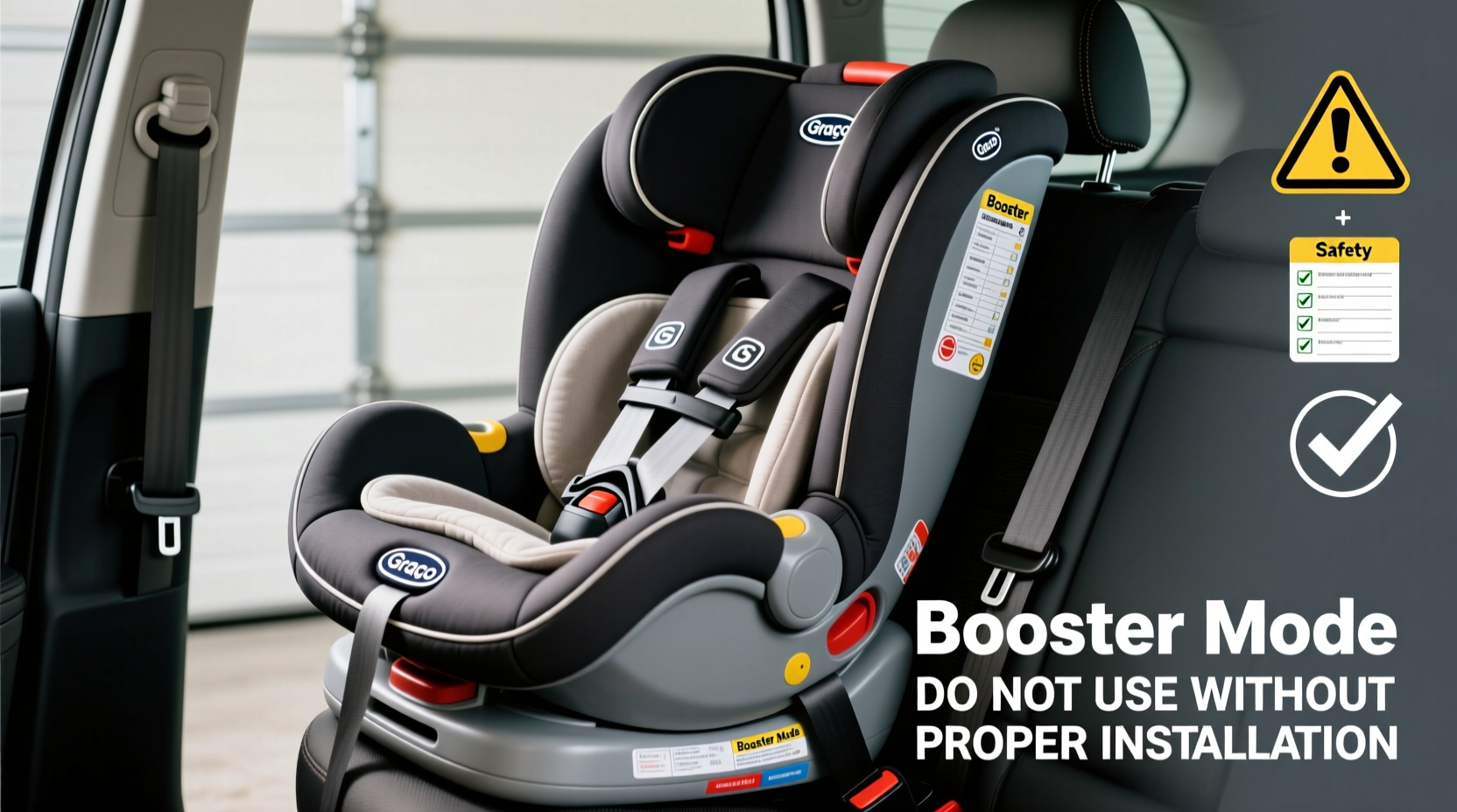 how to make graco car seat into booster