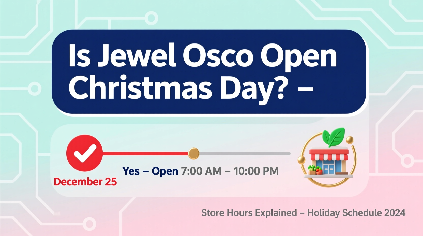 is jewel osco open christmas day