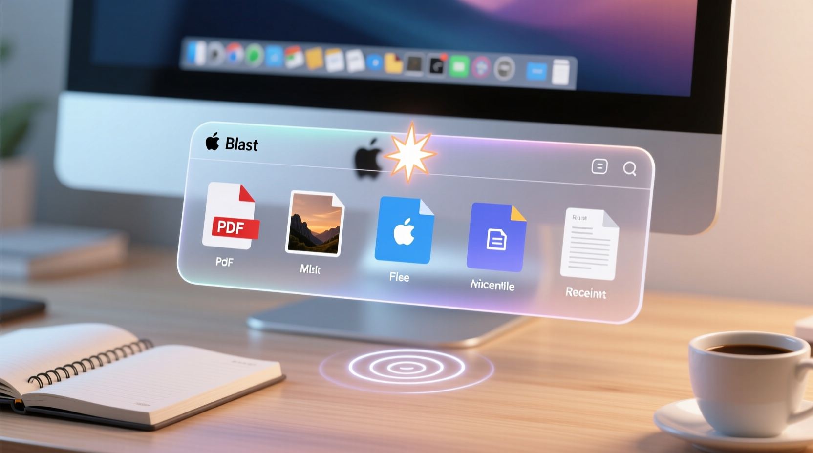 blast for mac puts recently viewed files in your menuba